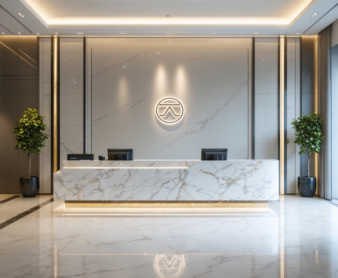 Elegante area reception di AI Training Pathway a Milano